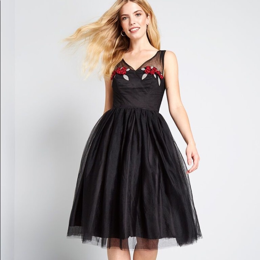 Collectif Marvelous Fit & Flare Dress Sz US 12/ UK 16